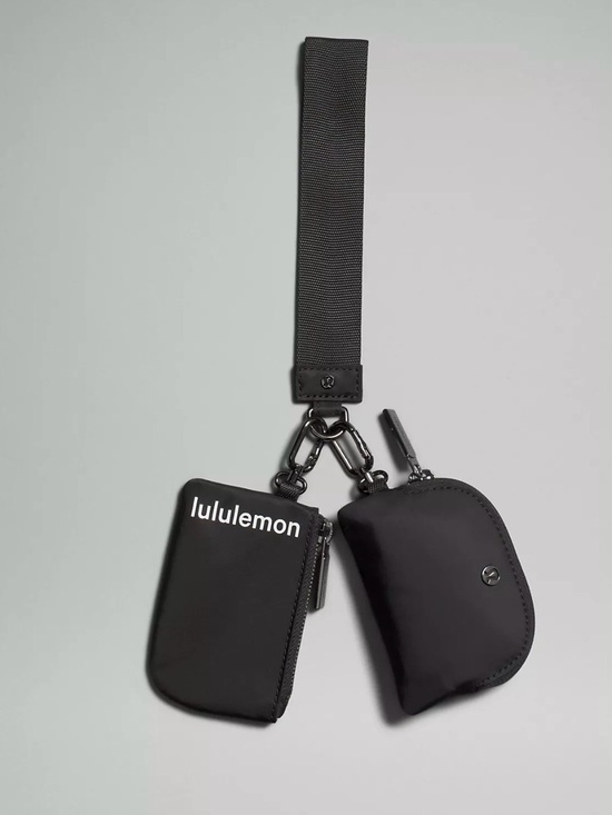 lululemon athletica Handbags - lululemon Black Dual Pouch Wristlet